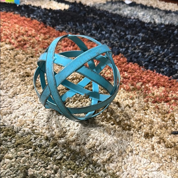 Hobby Lobby Turquoise Metal Orb Decor - Picture 4 of 7